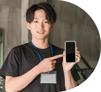 笑顔のトレーナー